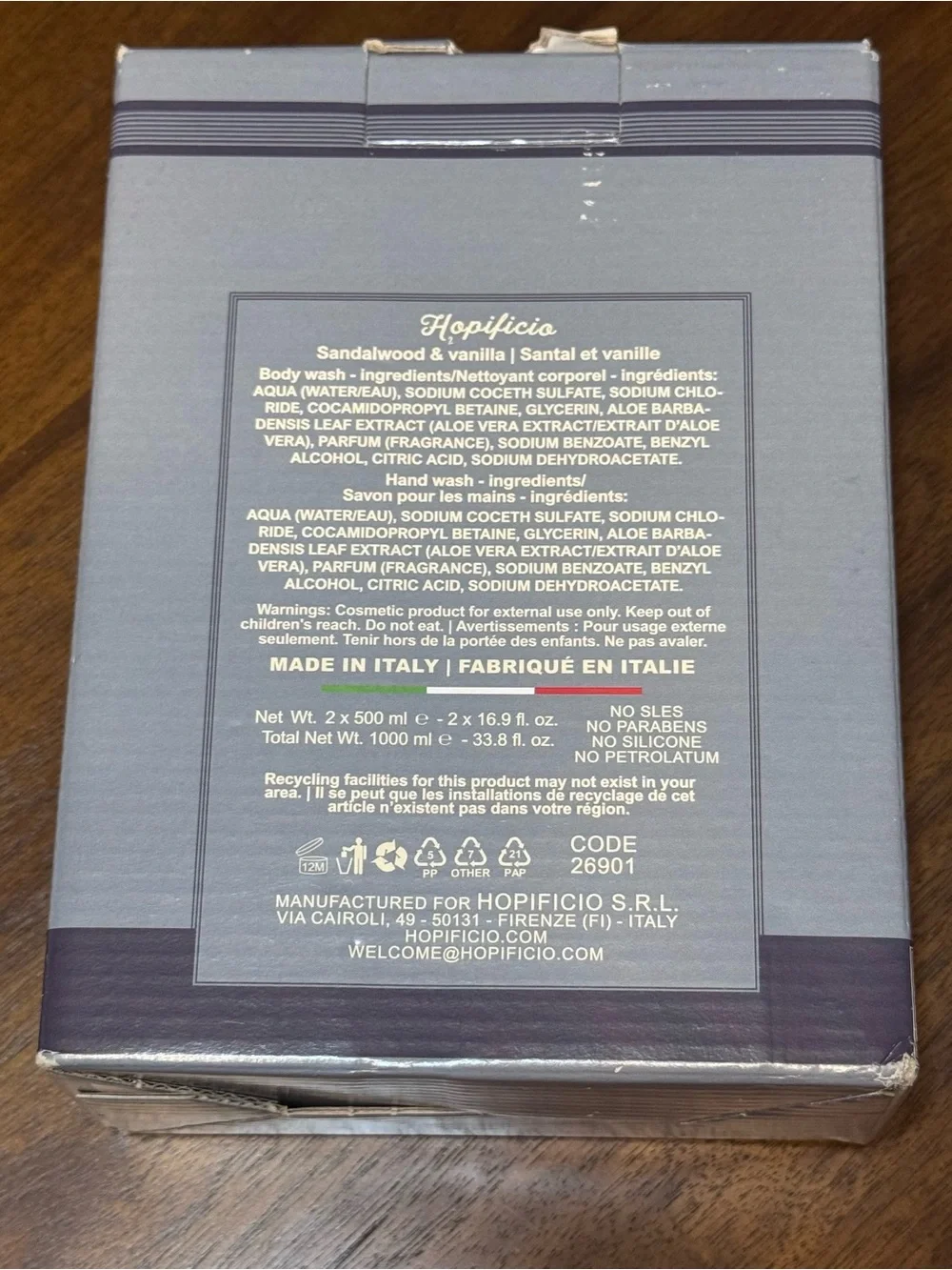 Hopificio sandalwood vanilla